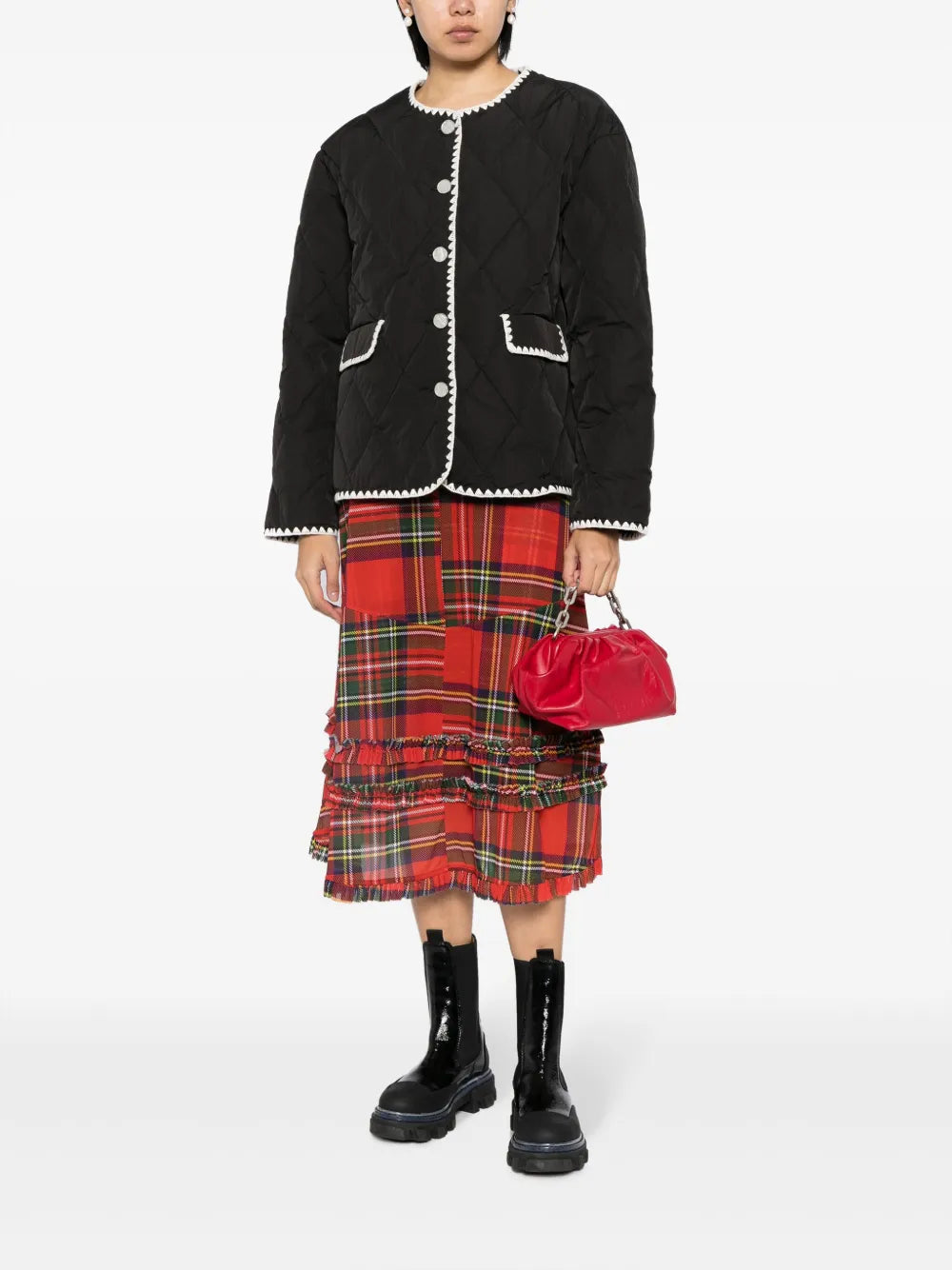 Quilted Buttoned Jacket