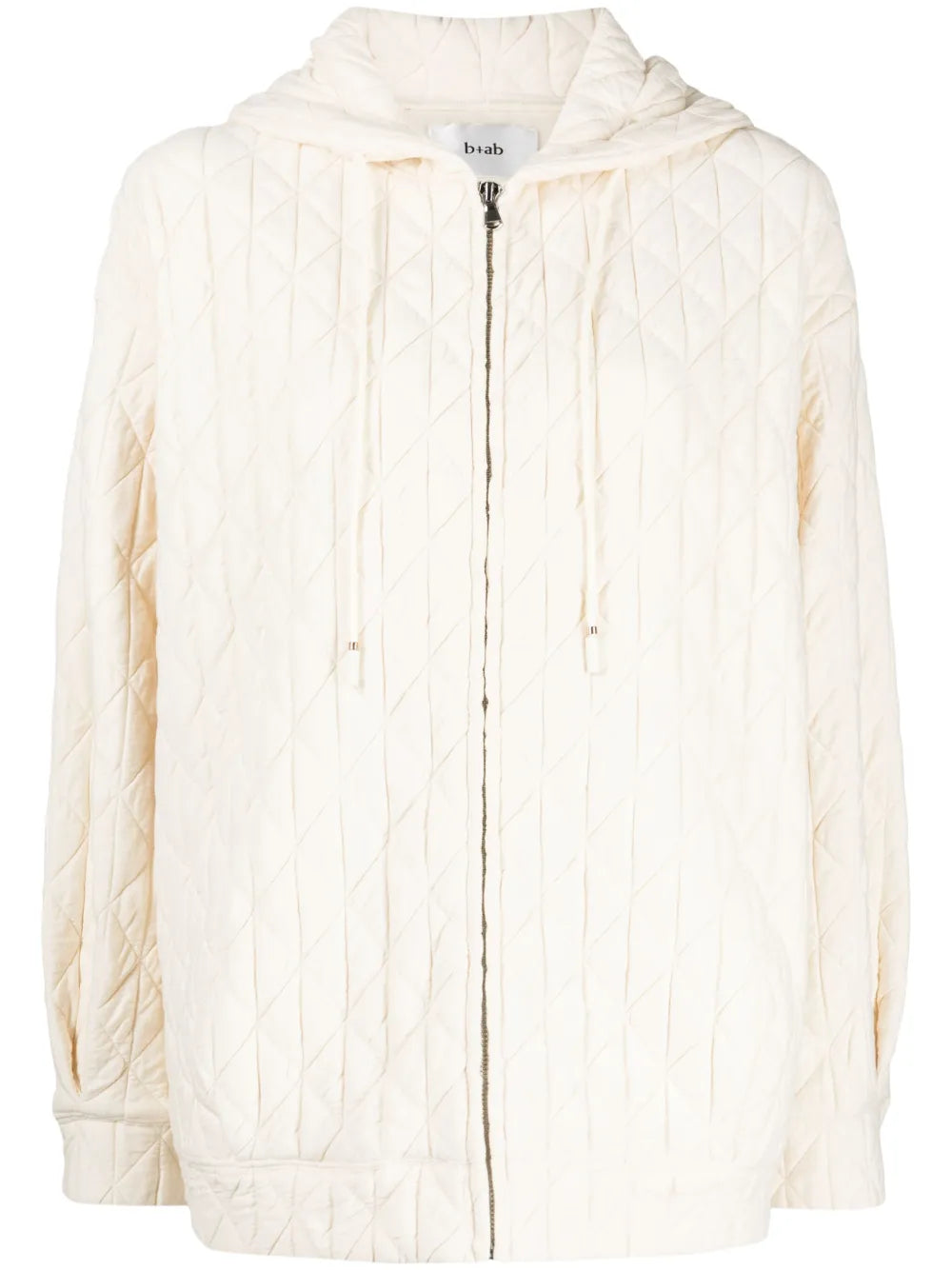 Hooded Quilted Zip-Up Jacket