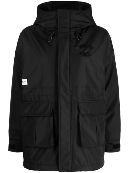 Logo-Patch Hooded Jacket