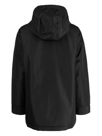 Logo-Patch Hooded Jacket