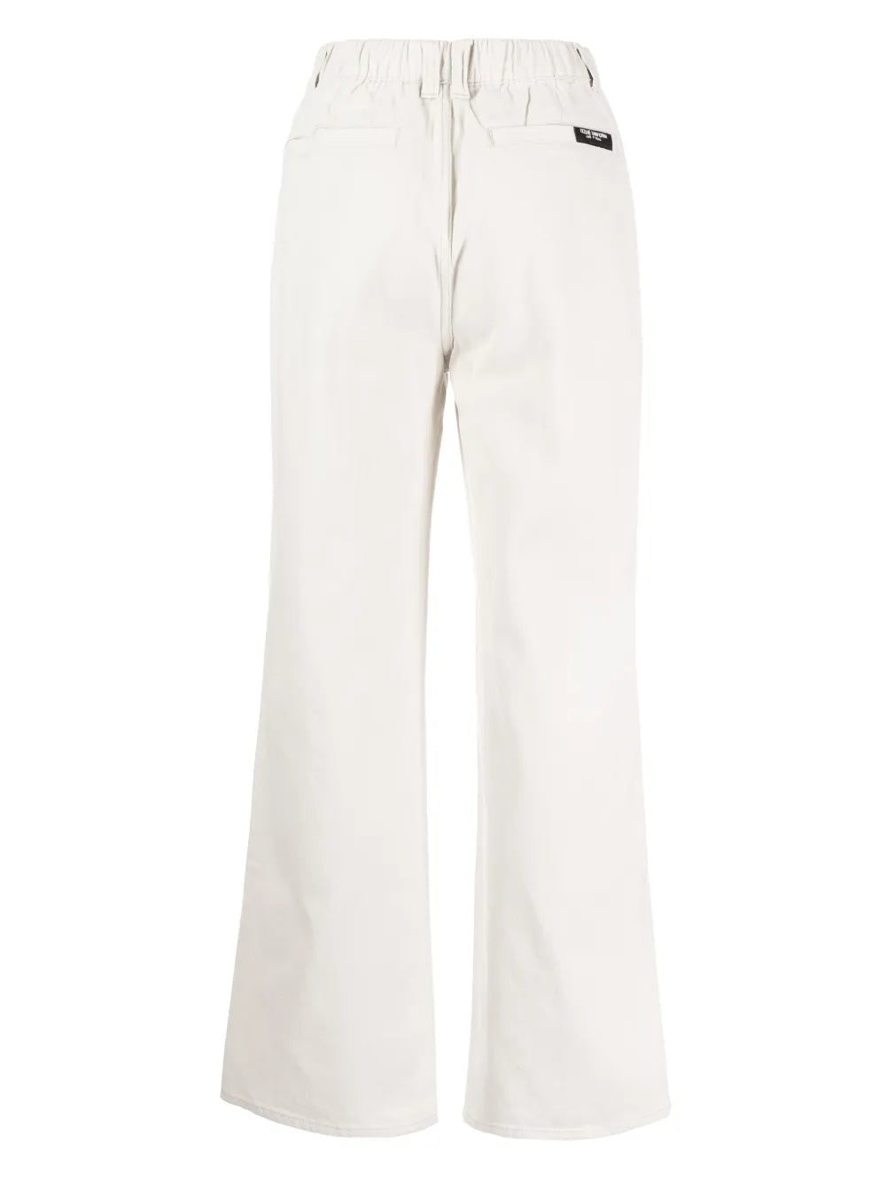 Logo-Patch Twill Straight-Leg Trousers