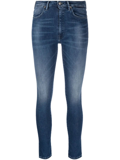Skinny-Cut Mid-Rise Jeans