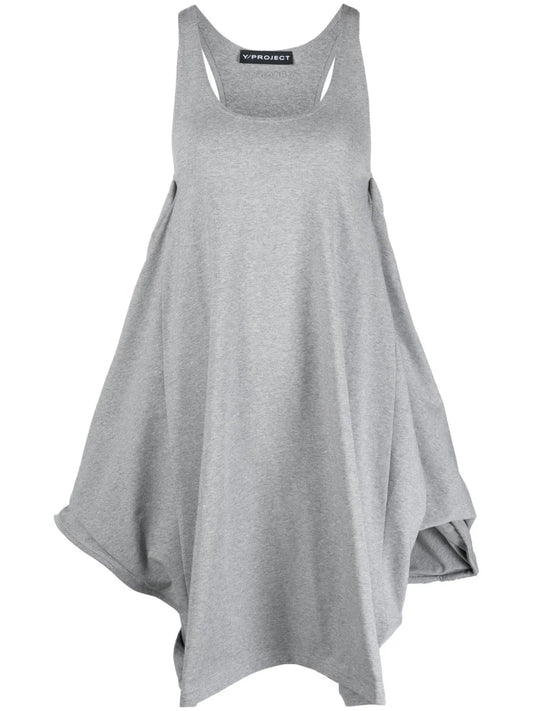 Wire Twisted Cotton-Blend Minidress