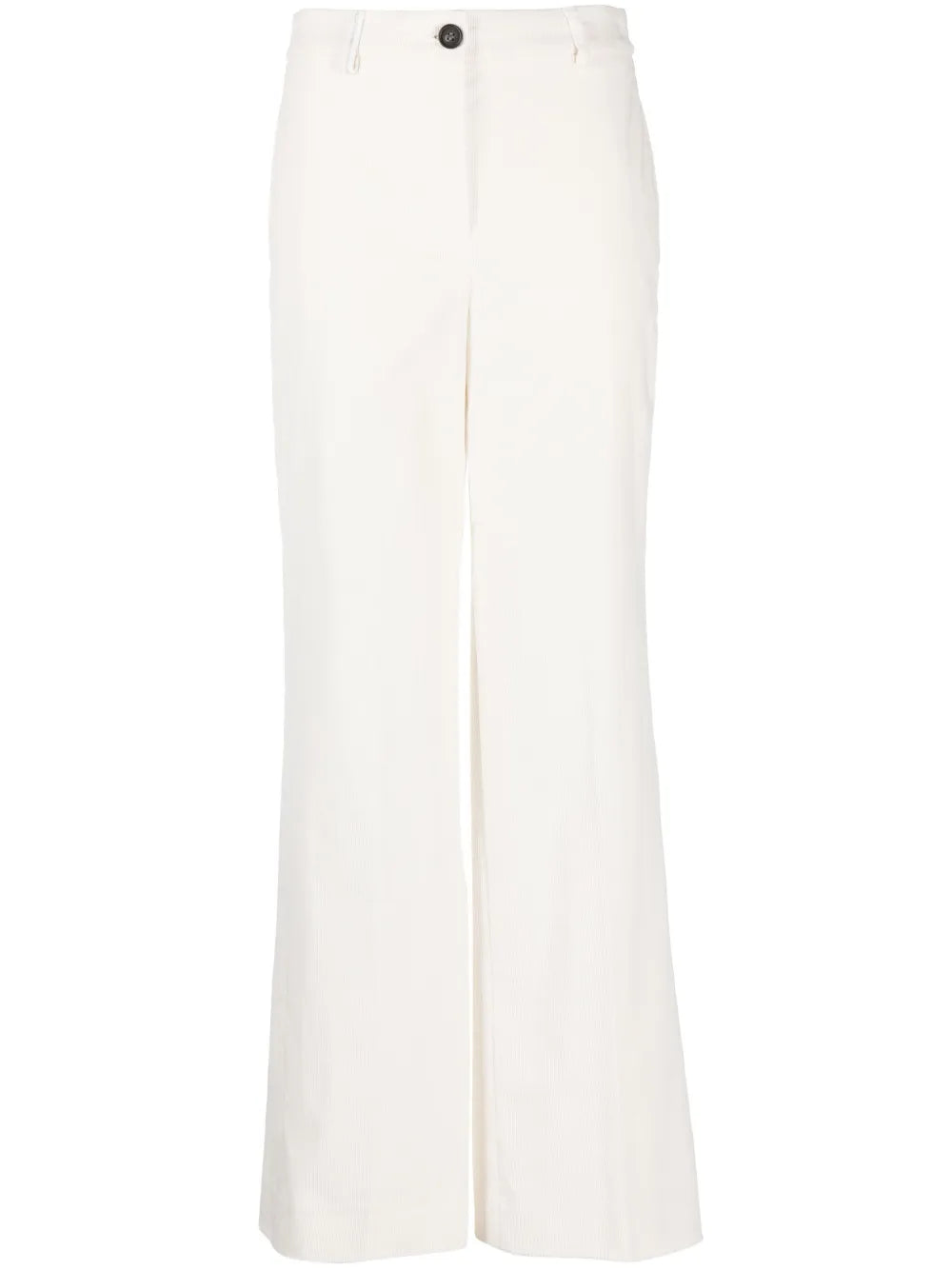 Corduroy High-Waist Wide-Leg Trousers