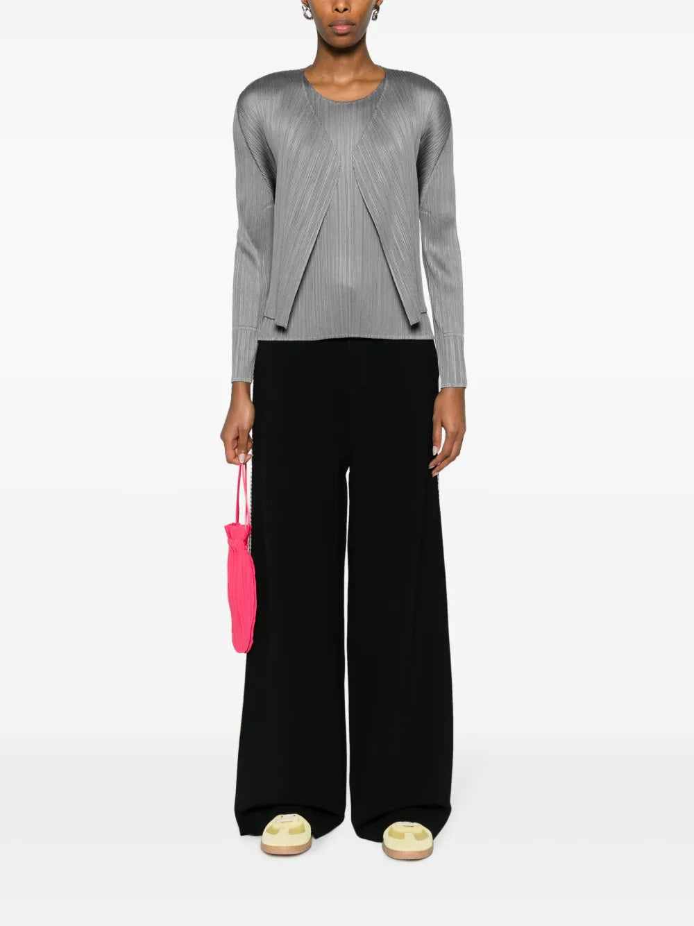 Basics Pleated Cardigan