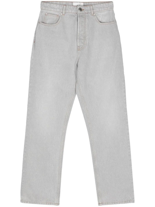 Logo-Patch Tapered Jeans