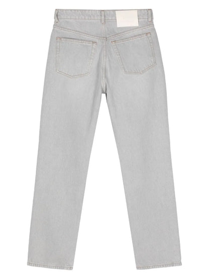 Logo-Patch Tapered Jeans