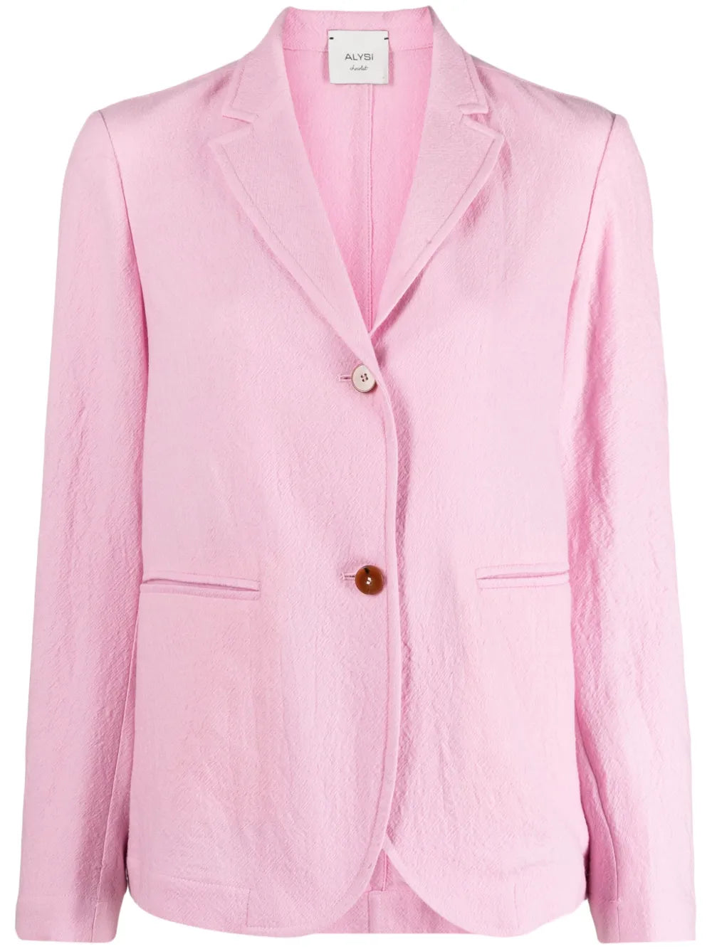 Single-Breasted Notched-Collar Blazer
