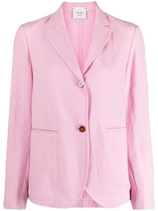 Single-Breasted Notched-Collar Blazer
