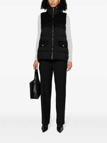 Zip-Up Quilted Down Gilet