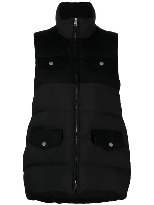Zip-Up Quilted Down Gilet