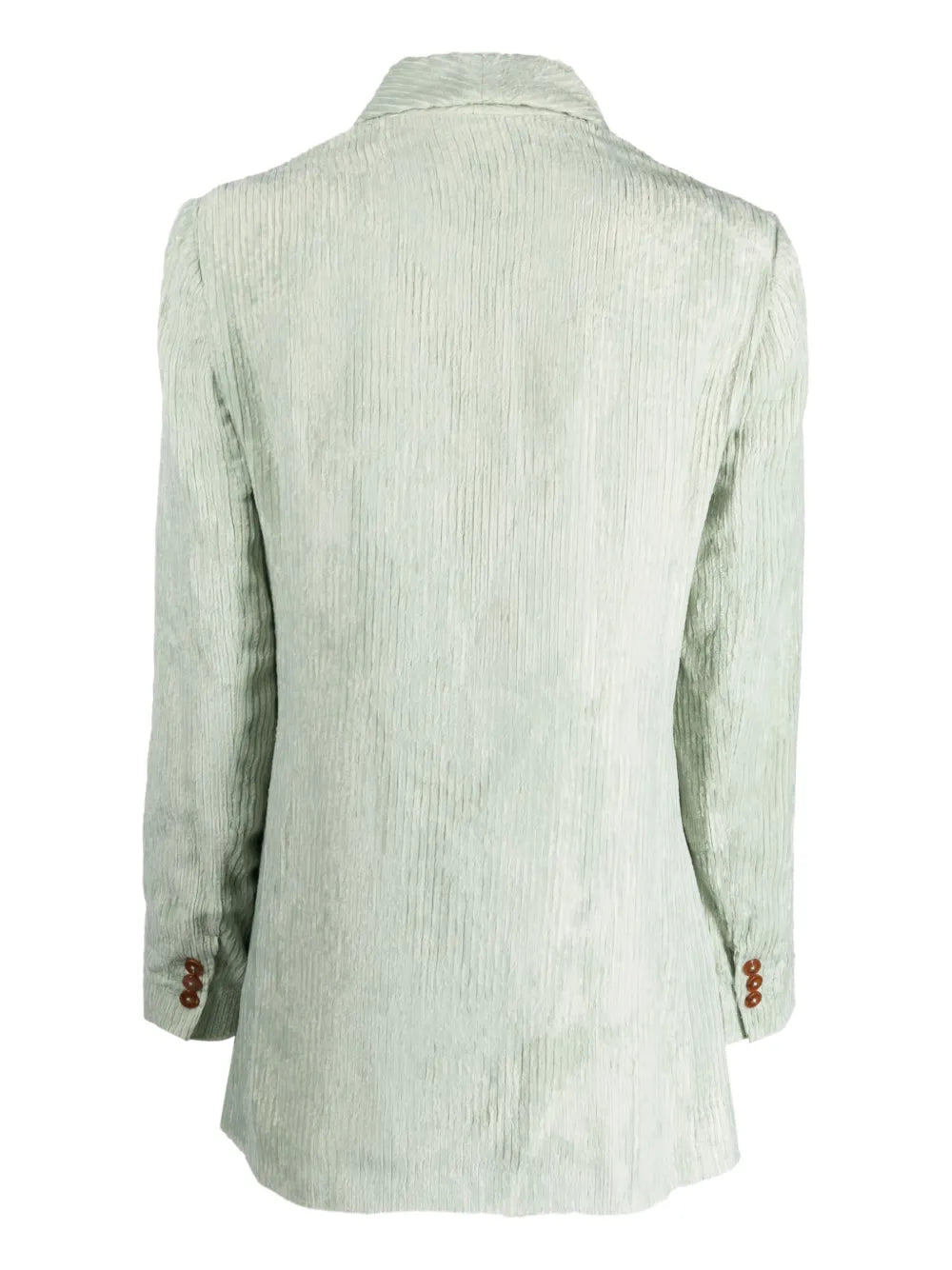 Double-Breasted Ribbed Blazer