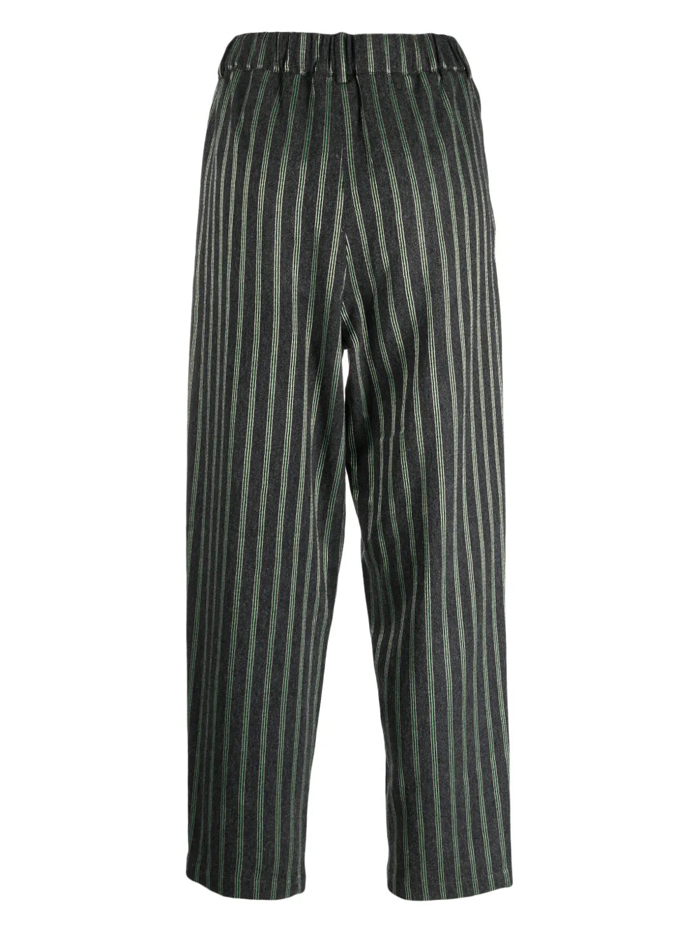 Decorative-Stitching Straight-Leg Trousers
