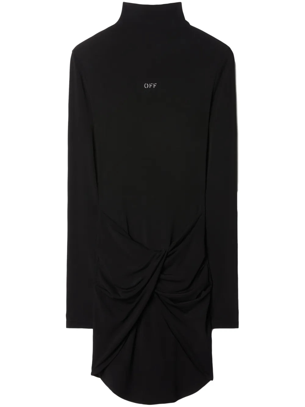 Twist-Detail Long-Sleeve Minidress
