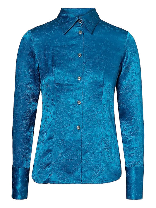 Crinkled-Finish Shirt