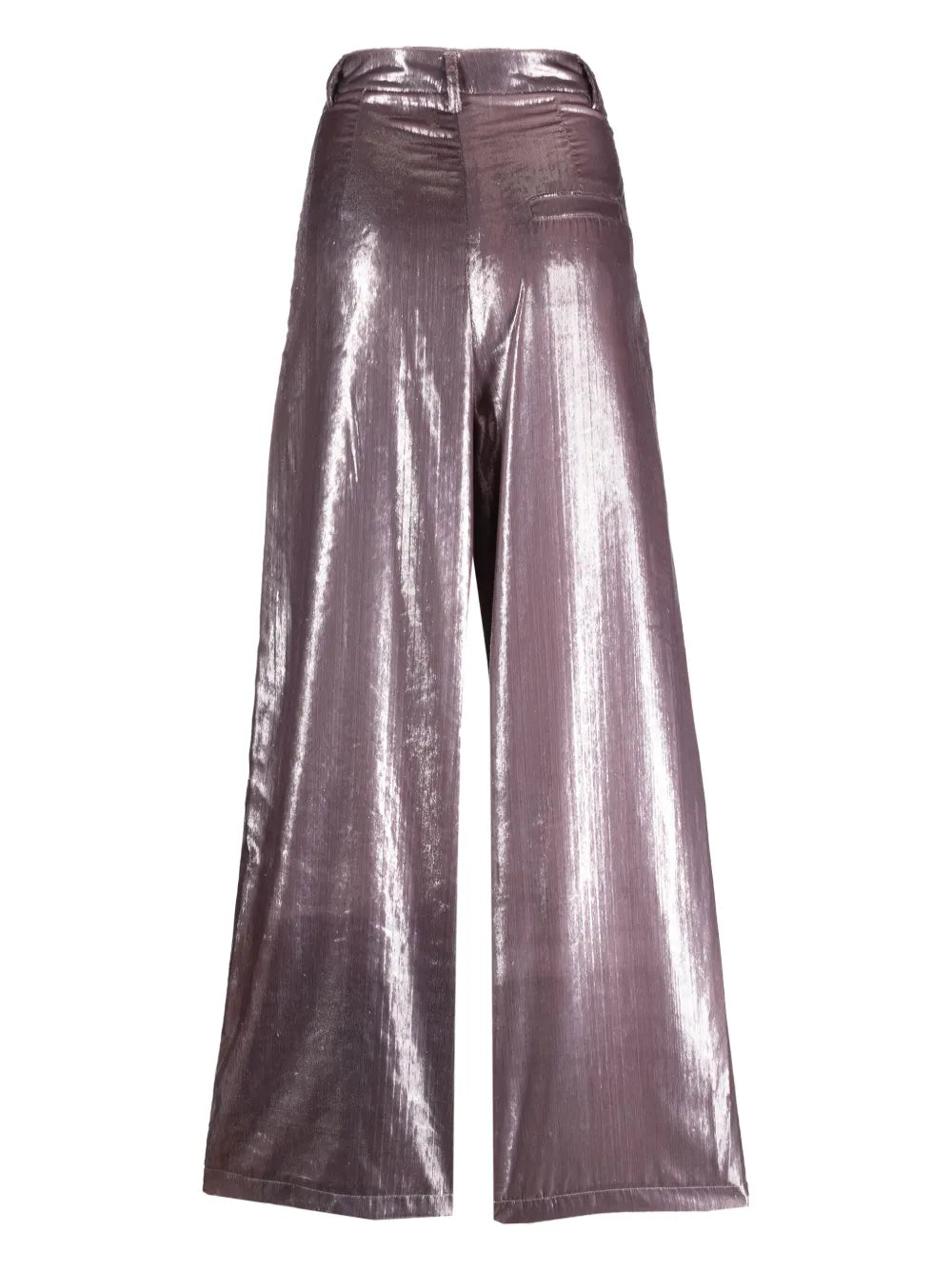 High-Shine Wide-Leg Trousers