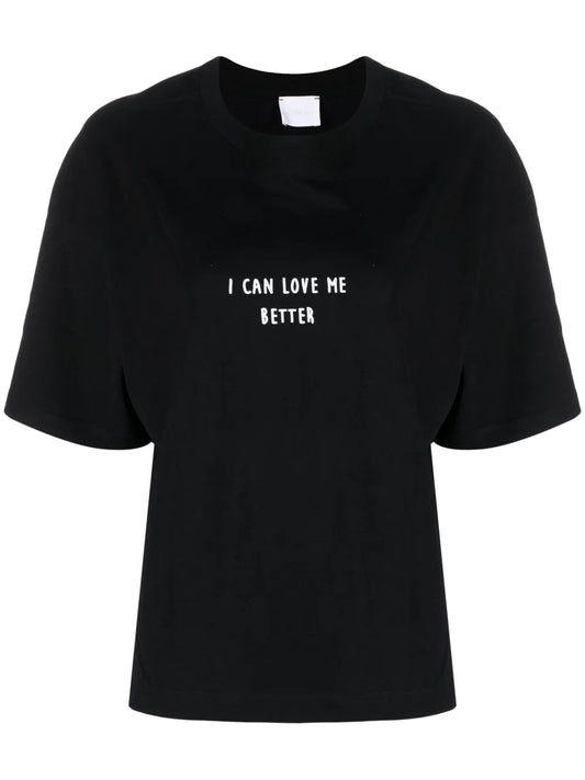 Slogan-Print Cotton T-Shirt