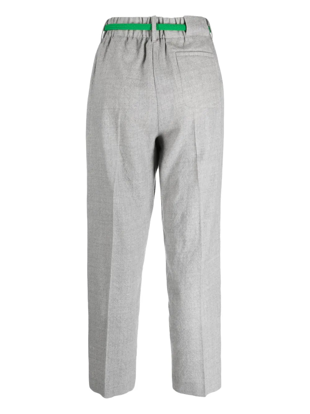 Belted Straight-Leg Trousers