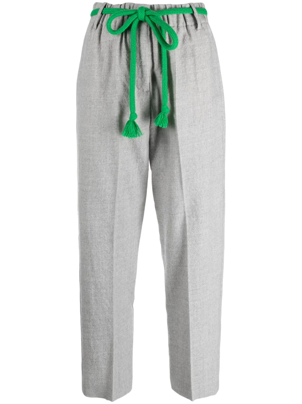 Belted Straight-Leg Trousers