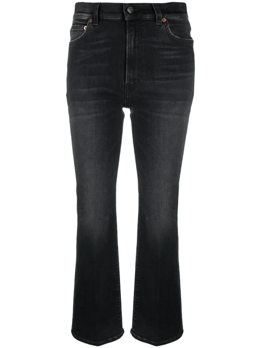 Mid-Rise Flared Jeans