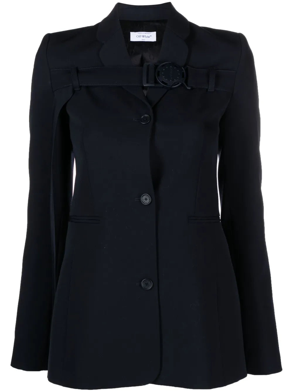 Buckled Virgin Wool Blazer