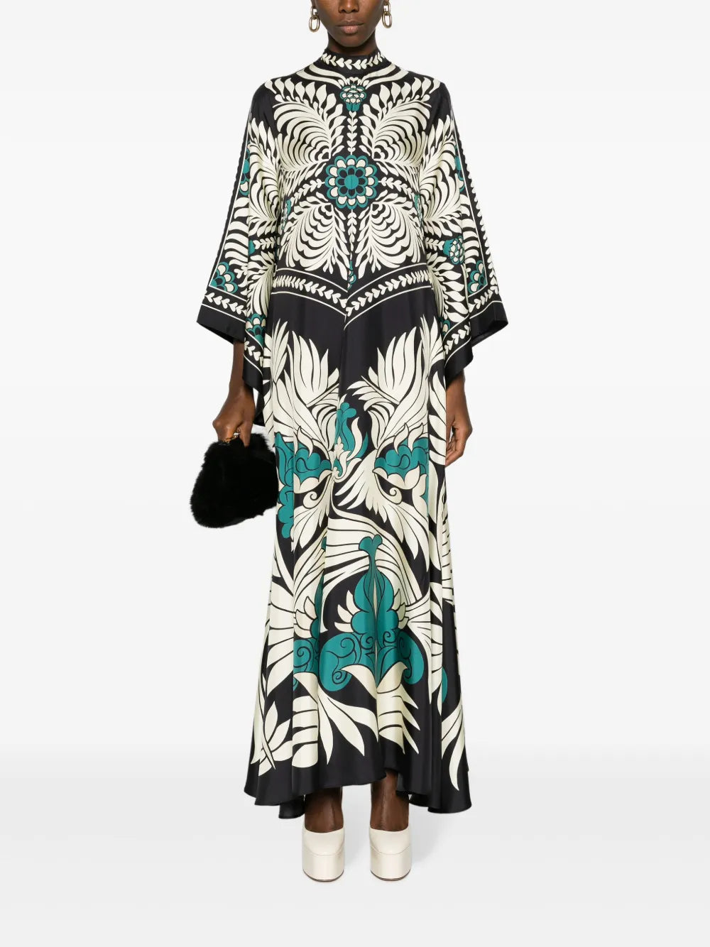 Magnifico Abstract-Print Silk Dress