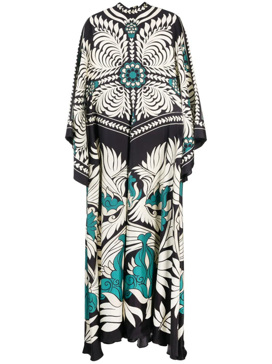 Magnifico Abstract-Print Silk Dress