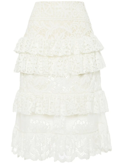 Footloose Lace Midi Skirt