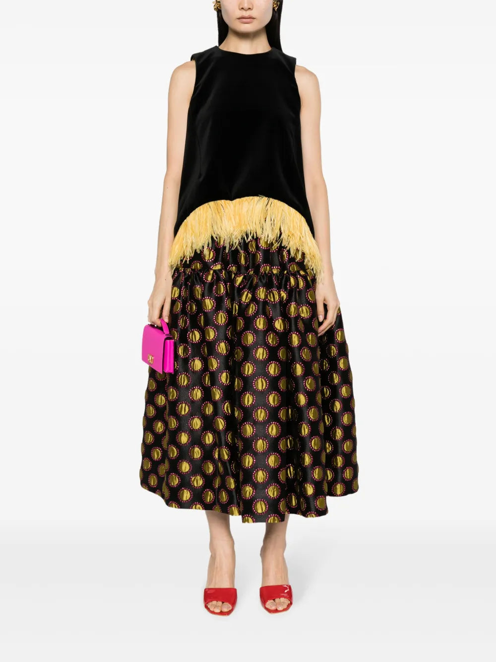 Oscar Graphic-Print Skirt