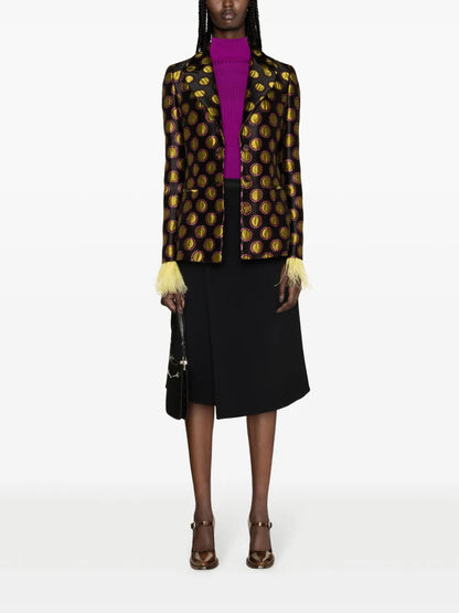 24/7 Patterned-Jacquard Jacket