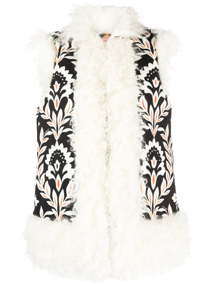 Folk Floral-Print Vest