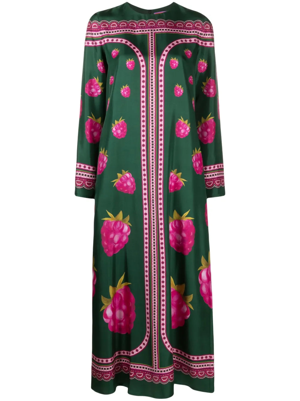 Graphic-Print Silk Maxi Dress