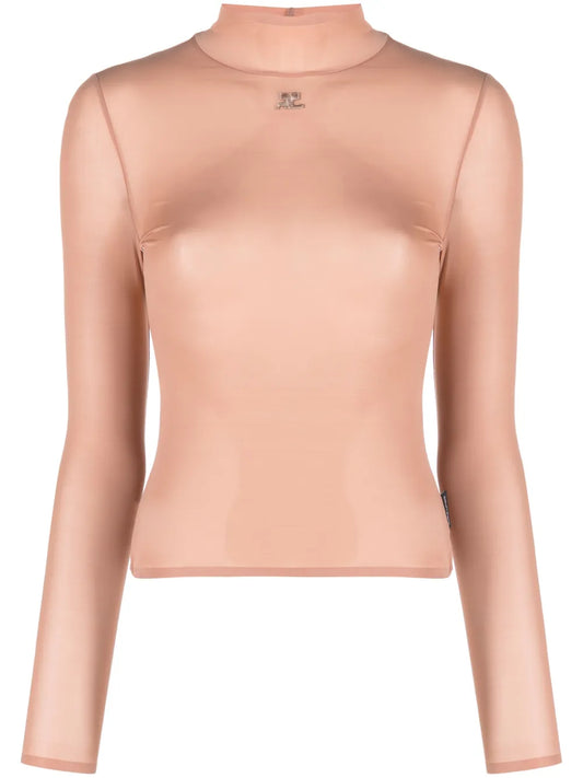 Logo-Appliqué Fine-Knit Top