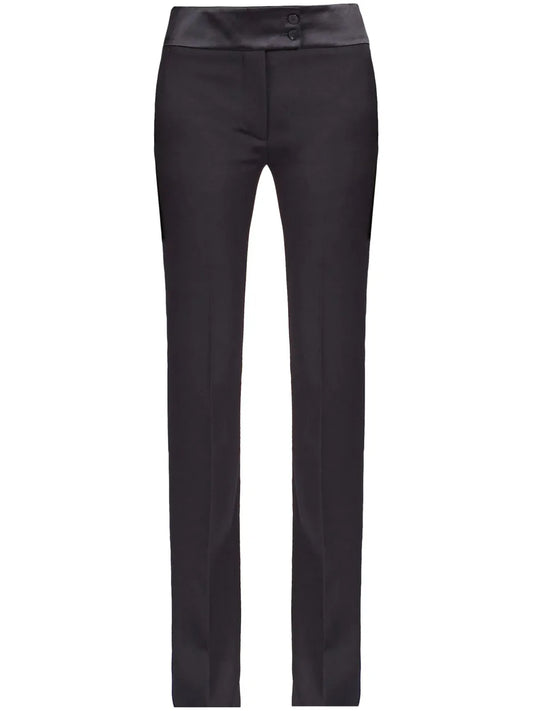 Tuxedo Straight-Leg Tailored Trousers