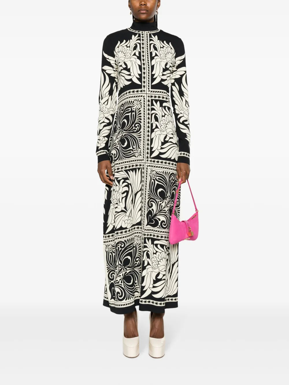 Halle Placée-Print Maxi Dress