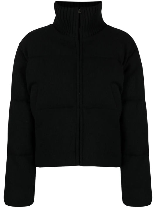 Knitted Wool Puffer Jacket