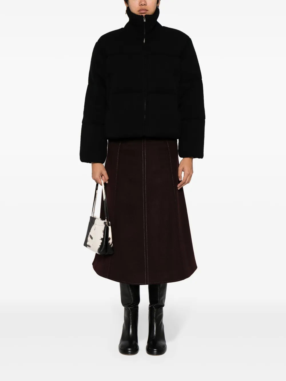 Knitted Wool Puffer Jacket