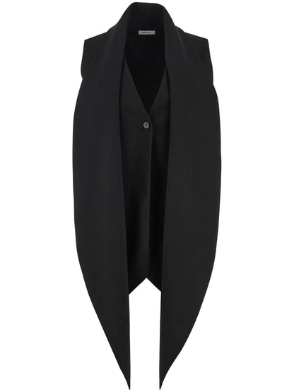 Sash-Detail V-Neck Waistcoat