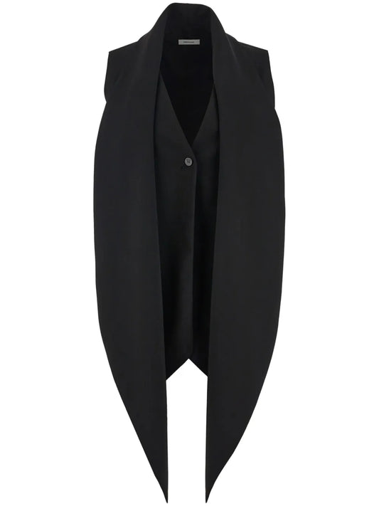 Sash-Detail V-Neck Waistcoat