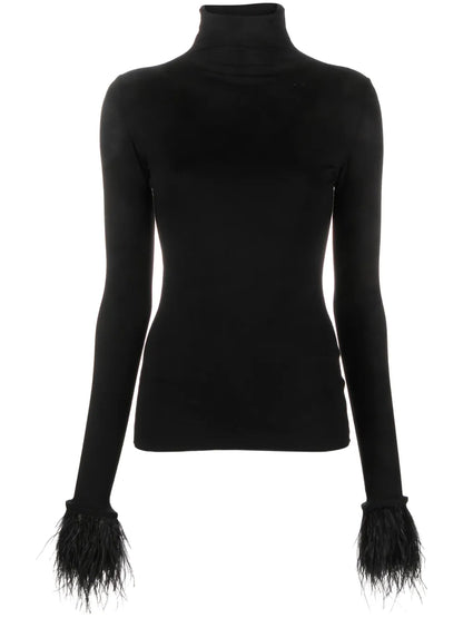 Elektra Roll-Neck Knitted Top