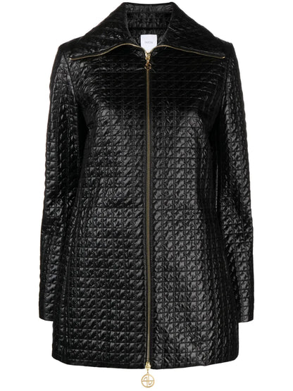 Jp-Quilted Zip-Front Jacket