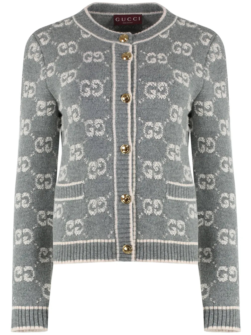Gg Jacquard Wool Bouclé Cardigan
