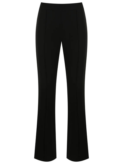High-Waisted Straight-Leg Trousers
