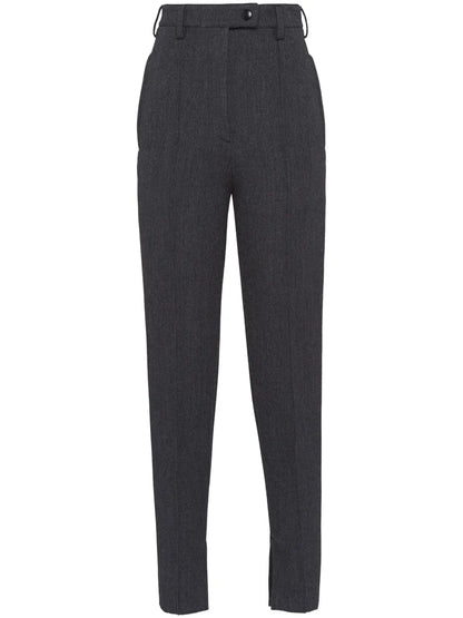 High-Rise Natté Trousers
