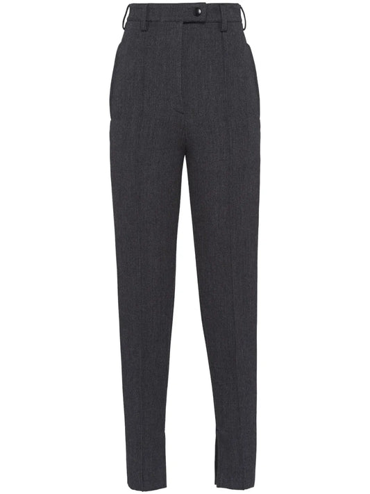High-Rise Natté Trousers