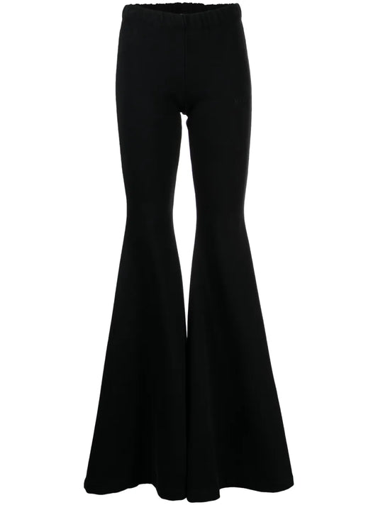Cotton-Blend Flared Leggings