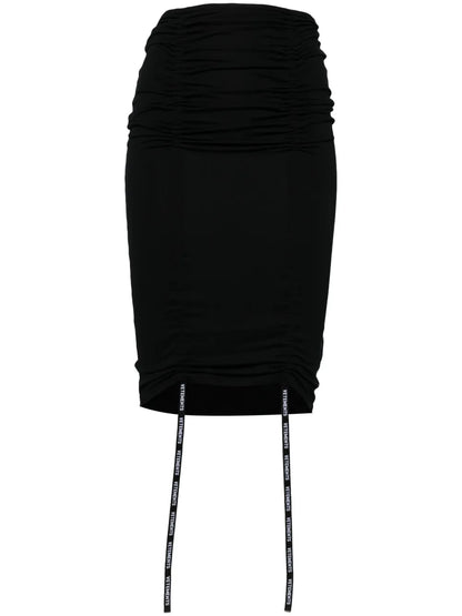 Ruched Pencil Skirt