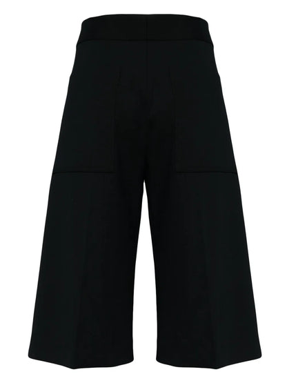 High-Waisted Knee-Length Shorts