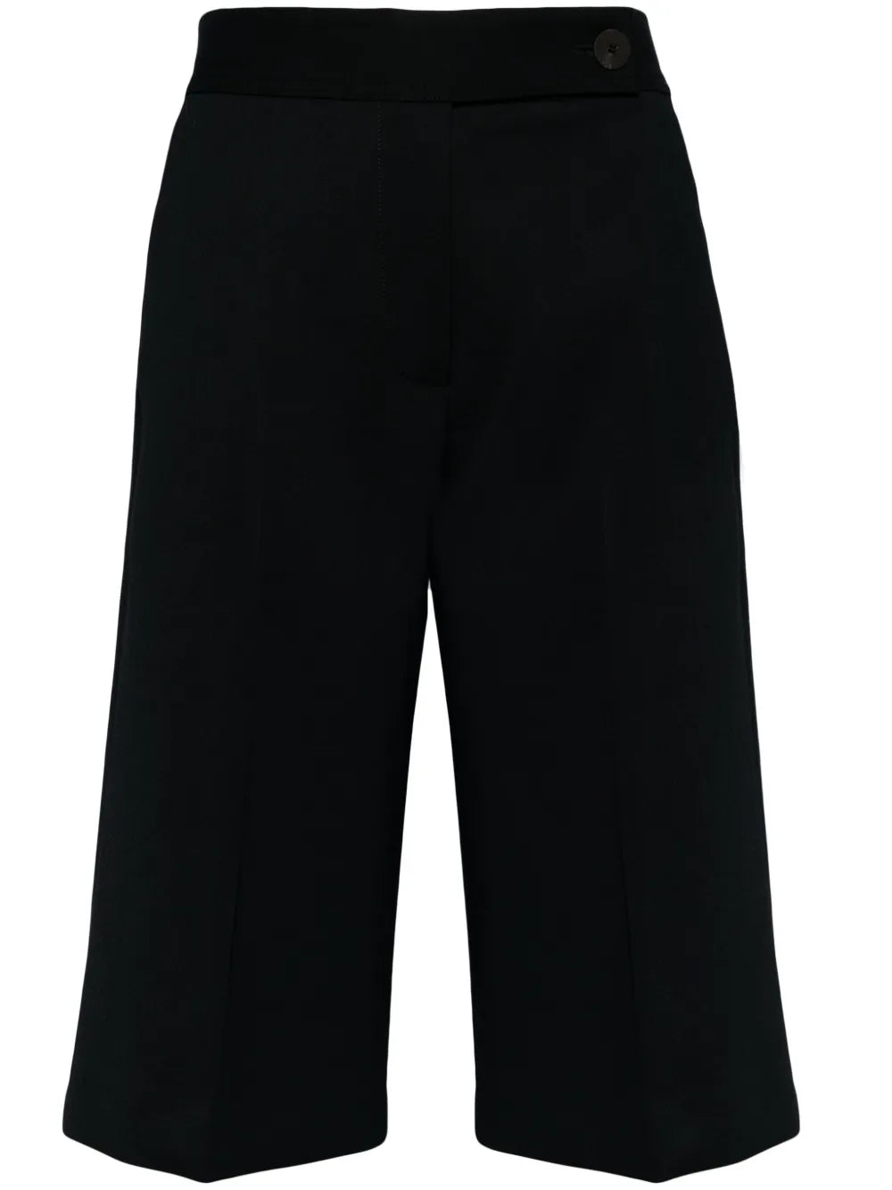 High-Waisted Knee-Length Shorts