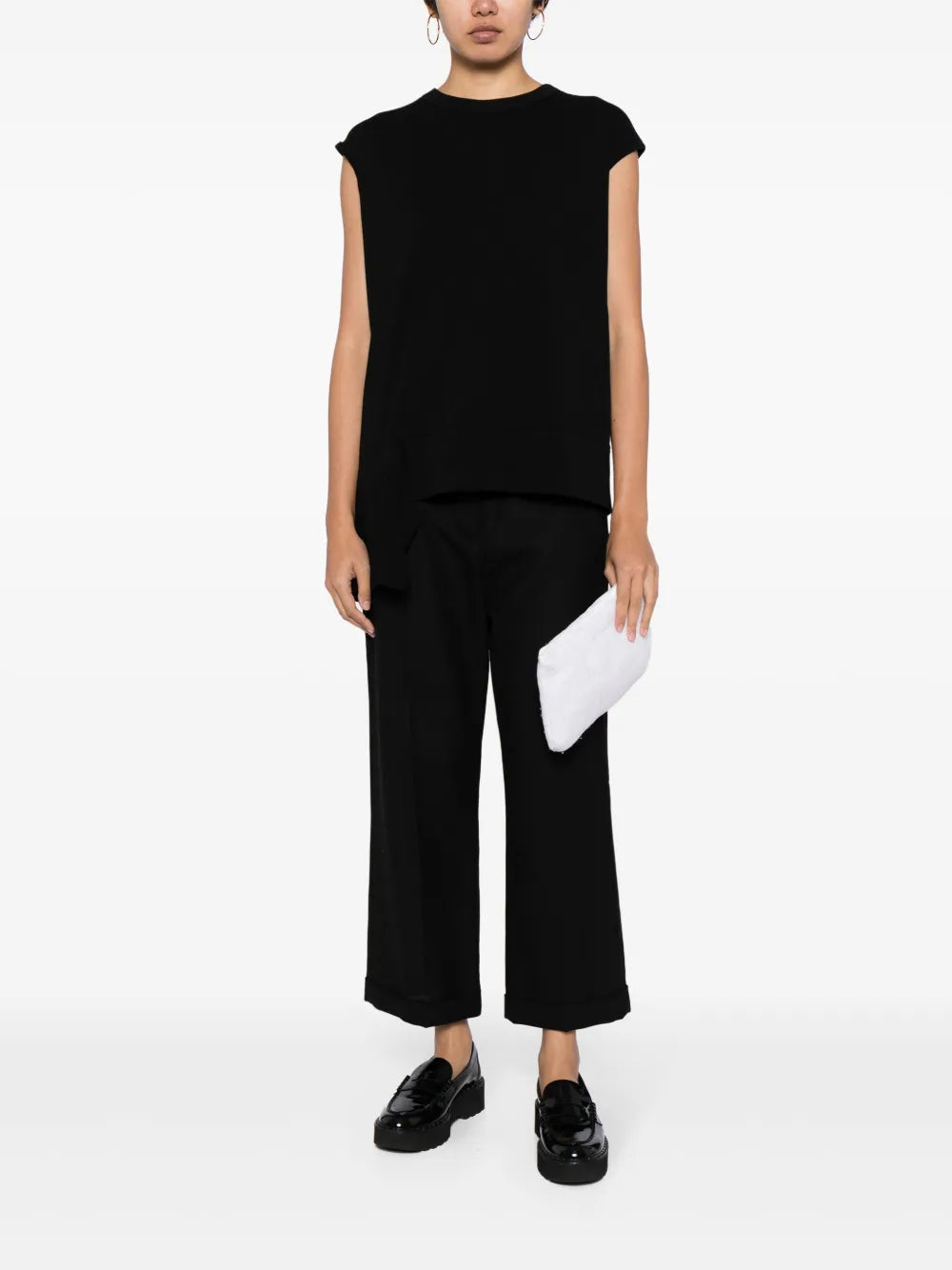 Asymmetric Cotton T-Shirt